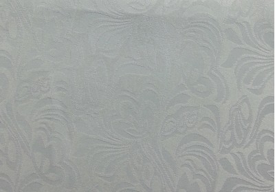 TB-FDN  提花桌布  枱布 100％滌  鬱金香-純白  花瓣紋 側面照